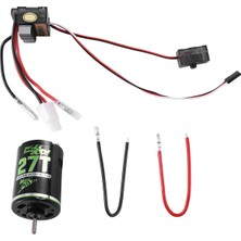 Blueleskyy 320A Esc + 540 Fırçalı Motor 27 T 1/10 Rc Araba Eksenel SCX10 90046 Traxxas Trx4 D90 Hsp Tamiya Redcat Hpı,2 (Yurt Dışından)