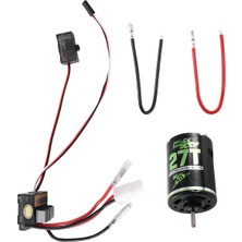 Blueleskyy 320A Esc + 540 Fırçalı Motor 27 T 1/10 Rc Araba Eksenel SCX10 90046 Traxxas Trx4 D90 Hsp Tamiya Redcat Hpı,2 (Yurt Dışından)