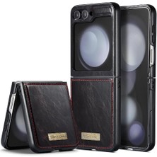 Samsung Galaxy Z Flip 5 5g Için Flip Case Kart Tutucu Kickstand Çılgın Pu (Yurt Dışından)