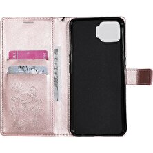 Oppo F17 Için Flip CASE/A73 2020 4g Flip Kickstand Manyetik Kapak Kapak Pu (Yurt Dışından)