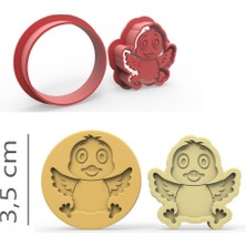 Butedo Civciv - Kurabiye, Bisküvi, Kolye Ucu Kalıp Seti - 3,5 cm