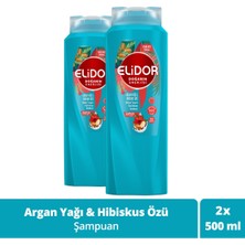 Elidor Doğanın Enerjisi Saç Bakım Şampuanı Argan Yağı Ve Hibiskus Özü 500 Ml X2 Adet