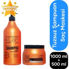 Kuaf Tuzsuz Şampuan 1lt + Keratin Saç Maskesi 500 ml