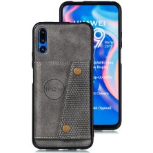 Cüzdan Kılıf Için Huawei Y9S Kart Tutucu Kickstand Cüzdan Kılıf Darbeye (Yurt Dışından)