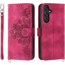 Samsung Galaxy M55 Darbeye Dayanıklı Kabartmalı Bileklik Çoklu Için Flip Case (Yurt Dışından)