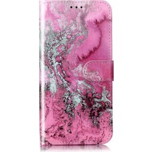 Sony Xperia 1 V Mermer Desen Pu Deri Cüzdan Kart Yuvaları Için Flip Case (Yurt Dışından)