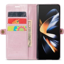 Samsung Galaxy Z Için Flip Case Fold 3 5g Kart Tutucu Retro Cüzdan Kapak (Yurt Dışından)