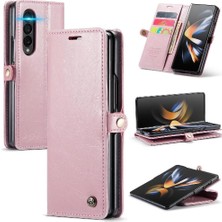 Samsung Galaxy Z Için Flip Case Fold 3 5g Kart Tutucu Retro Cüzdan Kapak (Yurt Dışından)