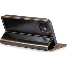 Iphone 12/12 Için Flip Case Pro Kickstand Retro Cüzdan Kapak Kart Tutucu (Yurt Dışından)