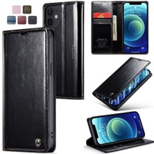 Iphone 12/12 Için Flip Case Pro Kickstand Retro Cüzdan Kapak Kart Tutucu (Yurt Dışından)