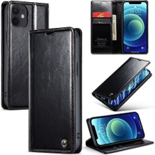 Iphone 12/12 Için Flip Case Pro Kickstand Retro Cüzdan Kapak Kart Tutucu (Yurt Dışından)