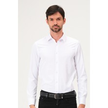 Bay Efendi Erkek Klasik Slim Fit Saten Gömlek