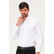 Bay Efendi Erkek Klasik Slim Fit Saten Gömlek
