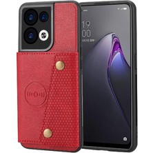 Oppo Reno8 Pro Kart Tutucu Için Cüzdan Kılıf Kickstand Darbeye Koruyucu (Yurt Dışından)