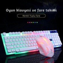 Polham Mekanikal Ultra Sessiz Rgb Işıklı Kablolu Mouse Klavyesi Seti, Su Geçirmez, Hızlı Bağlantılı