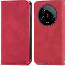 YH Mall Xiaomi 14 Için Flip Case Ultra 5g Cüzdan Basit Iş Deri Kılıf Flip (Yurt Dışından)