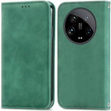 YH Mall Xiaomi 14 Için Flip Case Ultra 5g Cüzdan Basit Iş Deri Kılıf Flip (Yurt Dışından)