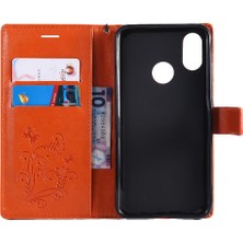 YH Mall Xiaomi 8 Için Flip Case Kickstand Darbeye Kapak Kart Yuvası ile Pu (Yurt Dışından)