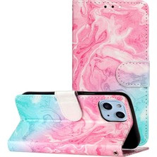 YH Mall Iphone 15 Için Flip Case Artı Manyetik Tam Koruma Pu Deri Cüzdan (Yurt Dışından)