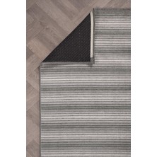 Colore Home Ada Kaymaz Taban Yıkanabilir Dokuma Gri Renk Kilim Yolluk