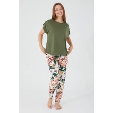 Arnetta Kadın Yeşil Pijama Takımı