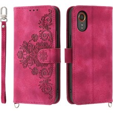 Mays Shop Samsung Galaxy Xcover 7 Kabartmalı Darbeye Dayanıklı Çoklu Kredi Için Flip Case (Yurt Dışından)