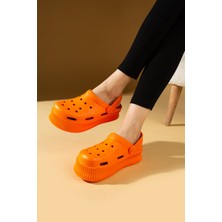 Pembe Potin Yüksek Taban Eva Comfort Kadın Sandalet KY24-120