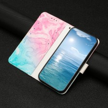 Mays Shop Xiaomi 12T Için Flip CASE/12T Pro Mermer Desen Manyetik Kart Yuvaları Tutucu (Yurt Dışından)