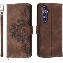 Mays Shop Samsung Galaxy S24 Bileklik Darbeye Dayanıklı Kabartmalı Çoklu Için Flip Case (Yurt Dışından)