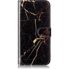 Mays Shop Huawei Y7P Pu Deri Cüzdan Için Flip Case Tam Koruma Mermer Desen (Yurt Dışından)