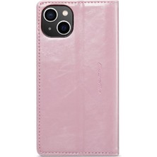 Mays Shop Iphone 14 Için Flip Case Artı Retro Cüzdan Kapak Çılgın At Pu Deri (Yurt Dışından)