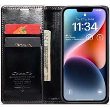 Mays Shop Iphone 14 Için Flip Case Retro Cüzdan Kapak Manyetik Cüzdan Kickstand (Yurt Dışından)