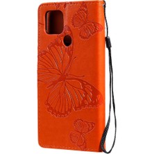 Mays Shop Kart Yuvası Standı Flip Kickstand ile Oppo A15 Pu Deri Için Flip Case (Yurt Dışından)