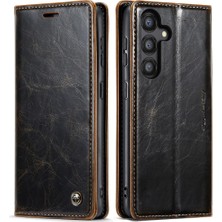 Mays Shop Samsung Galaxy A35 5g Manyetik Cüzdan Kickstand Çılgın Pu Için Flip Case (Yurt Dışından)