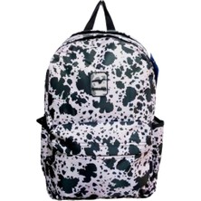 Glanart 3 Gözlü Su Geçirmez Full Astarlı Ortaokul ve Lise Çantası Çift Taban Dalmaçyalı Desen