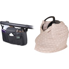 Been Bebek Arabası Organizer Çanta + Ana Kucağı ve Emzirme Örtüsü Set