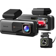 Botslab G980H ADAS 4K UHD Ön ve Arka Araç İçi Kamera 170° Geniş Açı Lens Gece Görüşü Dahili Gps Modülü 64GB SD