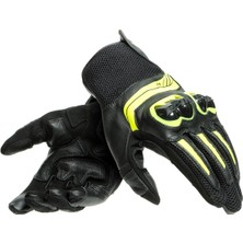 Dainese Mig 3 Unisex Gloves Black Fluo Yellow Deri Eldiven