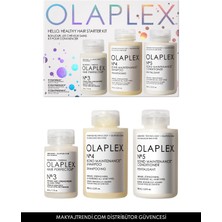 OLAPLEX Hello Healthy Hair Starter Kit - Nemlendirici & Onarıcı & Bağ Güçlendirici Üçlü Saç Bakım Seti