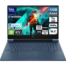 Hp Victus 16-R1051NT I7-14700HX 32 GB 1 Tbssd RTX4050 16.1" Fhd Windows 11 Home Taşınabilir Bilgisayar 9J253EA BT37