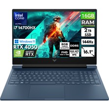 Hp Victus 16-R1051NT I7-14700HX 16 GB 2 Tbssd RTX4050 16.1" Fhd Windows 11 Home Taşınabilir Bilgisayar 9J253EA BT41