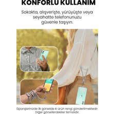 Deilmi Tüm Telefon ve Kılıflara Uygun Universal Boyundan Askılı Renkli Çapraz Kılıf İpi