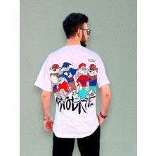 Zy Khan Grafiti Baskılı Oversize T-Shirt