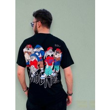 Zy Khan Grafiti Baskılı Oversize T-Shirt