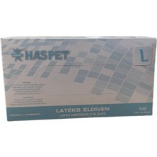 Haspet Lateks Muayene Eldiveni L