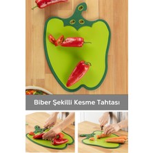 Meleni Home Biber Kaydırmaz Esnek Kesim Panosu - Meyve Sebze Et Doğrama Kesme Tahtası - Kesme Tablası