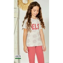 Elsima Bej Kız Pijama Takımı - Elsima - Bej - 5 Yaş - A3078-BEJ-5 Yaş