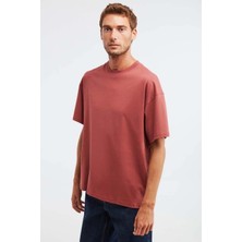 Relax Family Xf Erkek Oversize Bol Kesim T-Shirt Sade Siyah Beyaz Renkli Bisiklet Yaka Pamuklu Yazlık Düz Basic