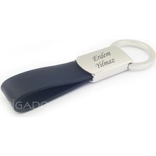 Pigado Isme Kişiye Özel Çelik Aparatlı Anahtarlık