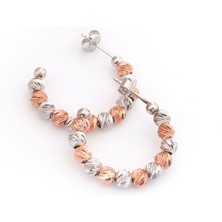 Pigado 925 Ayar Gümüş Dorissa Halka Küpe